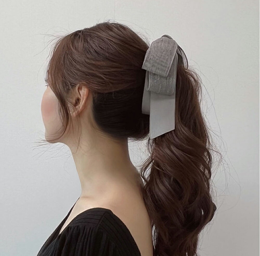 レディース 韓国ファッション アクセサリー ヘアアクセサリー ヘアクリップ リボン...