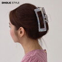 グロッシースクエアヘアクリップ・p564035 レディース 【acc】 韓国ファッション アクセサリー ヘアアクセサリー ヘアクリップ バンスクリップ クリア 光沢 グロッシー カラバリ パステル ヘアアレンジ まとめ髪 お出かけ 春 夏 秋 冬 STYLE