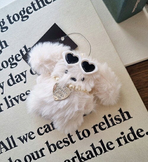 レーディス acc 韓国ファッション 小物 アクセサリー 飾り ポイント ぬいぐるみ パピー バッグチャーム かわいい ラブリー キュート ガーリー カジュアル お出かけ SSREHA 2