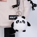 bag レディース 韓国ファッション 小物 ファッション雑貨 鞄 かばん ポイント バッグ飾り チャーム キーリング パンダ プチプラ かわいい キュート 春 夏 秋 冬 bada d65k11