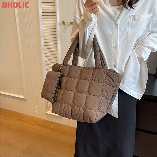bag レディース 韓国ファッション 小物 ファッション雑貨 鞄 かばん トートバッグ キルティング ポーチセット プチプラ かわいい カジュアル 冬 bada c35210
