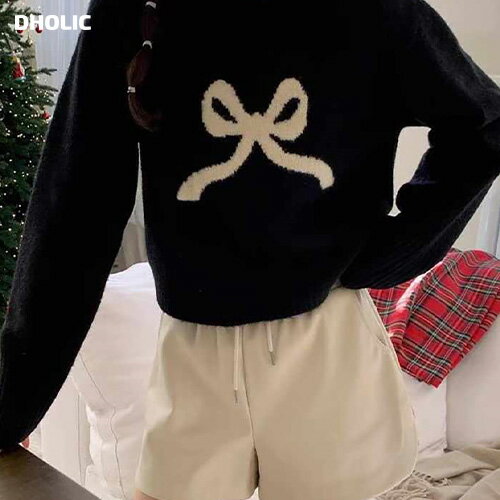 [BADA] kn レディース 韓国ファッション トップス 長袖 クロップド ロゴポイント プチプラ シンプル かわいい ガーリー 学生 大人 フェミニン カジュアル 着回し 春 秋 冬 d43043のサムネイル