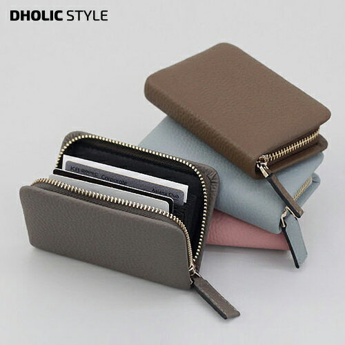 楽天DHOLICフェイクレザージップカードケース・p85066 レディース 【bag】 韓国ファッション 財布 カードケース ウォレット ミニウォレット ミニ 小型 合皮 レザー カジュアル シンプル かわいい フェミニン STYLE