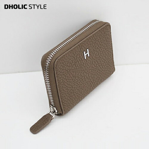 楽天DHOLICロゴジップミニカードケース・p85029 レディース 【bag】 韓国ファッション カードケース カード入れ 財布 小銭 ジップ チャック ロゴ 合皮 型押し 無地 大人 クレジット ポイント 定期入れ 定期券カード カジュアル 夏 STYLE