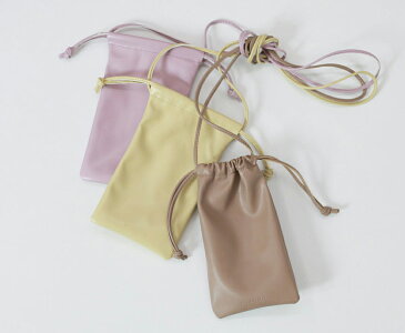 レザー調ドロストクロスバッグ・p222465 レディース 【bag】 韓国 ファッション バッグ かばん ポシェット サコッシュ ミニ 小 小型 スマホ入れ スマホホルダー 合皮 ショルダーバッグ ミニバッグ ワンマイルウェア カジュアル 夏 STYLE