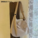 コーデュロイビッグショルダーバッグ・p317347 レディース 【bag】 韓国ファッション バッグ かばん ショルダーバッグ クロスバッグ スクエア ビッグ 大きい 大型 コーデュロイ 無地 コットンバッグ A4 通学 カジュアル 冬 STYLE(4)