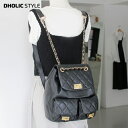 キルト風カウレザーバックパック・p575406 レディース 【bag】バッグ リュック キルト風 カウレザー 牛革 バックパック ガーリー フェミニン お出かけ 着回し 秋 冬 STYLE 韓国ファッション
