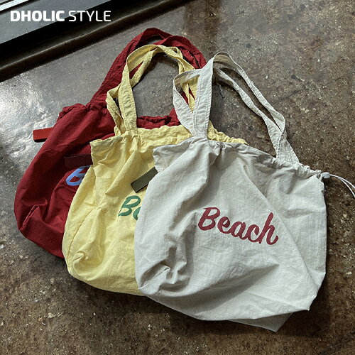 樂天商城 - レーディス bag 韓国ファッション かばん 鞄 ショルダーバッグ トートバッグ 大容量 ストリング レタリング ロゴ 英文 ポイント 内ポケット ガーリー 大人 カジュアル お出かけ シンプル ビーチ 海 夏 SSHOSH