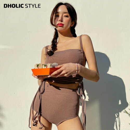 ≪再入荷≫サイドドローストリングリブタンキニ・p295162 レディース 【bw】 韓国ファッション 水着 ビーチウェア ビキニ セット スイムウェア パンツ サイドドローストリング リブ 三角 ハイウエスト ストラップ リボン 大人 プール 海 ビーチ 夏 カジュアル STYLEのサムネイル