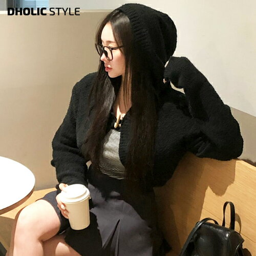 [beidelli made]トグルボタンフードボレロカーディガン・p629877 レディース 【cd】トップス 長袖 カーディガン フード ボレロ トグルボタン クロップド丈 リブヘム お出かけ 着回し カジュアル 春 秋 STYLE 韓国ファッション