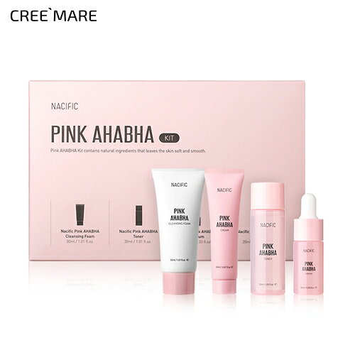 [ネシフィック] ピンクAHABHAキット・48822 コスメ cosme 【SKINCARE】NACIFIC セット set スキンケア AHA BHA ピンク 角質ケア 水分 トナー 化粧水 セラム 美容液 クリーム クレンジング プレゼント 母の日 誕生日 福袋 韓国 韓国コスメ