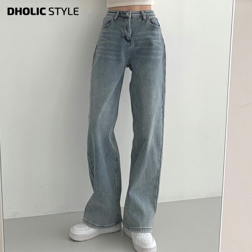 ファー裏地ウォッシングワイドデニムパンツ・p476105 レディース 【pt】 韓国ファッション ボトムス パンツ デニム ジーンズ ハイウエスト ロング丈 ファー裏地 ウォッシング 大人 デイリー カジュアル カジュアル 冬 STYLE デート