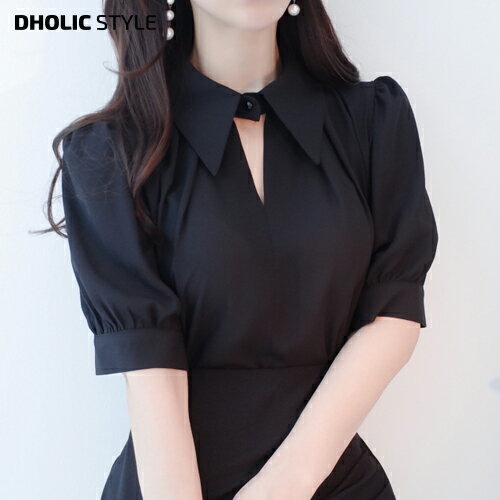 パフスリーブシフォンブラウス・p5...