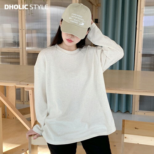 ルーズシルエット長袖Tシャツ・p628415 レディース 【tops】トップス 長袖 ラウンドネック Tシャツ ル..