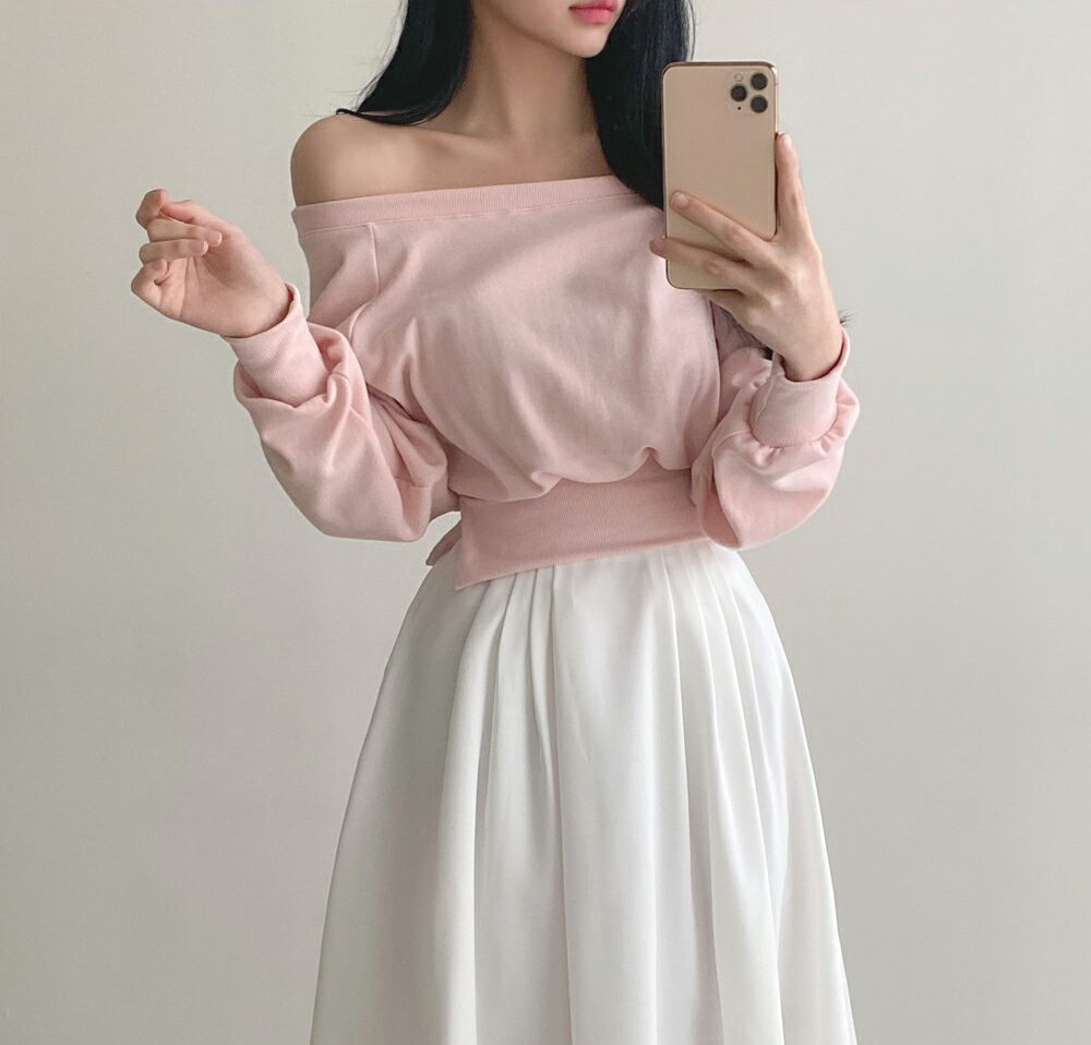 スリットオフショルスウェット・p637063 レディース 【tops】トップス 長袖 スウェ...
