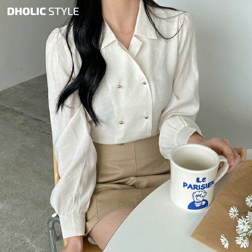 Ruimeme double button blouse ダブルボタンブラウス
