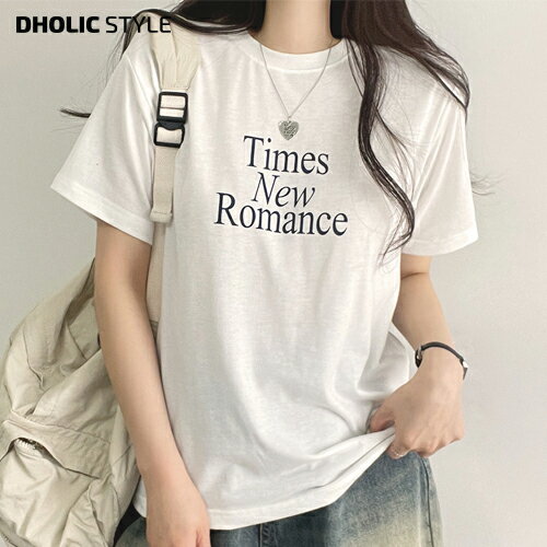 乐天商城 - Times半袖Tシャツ・p647523 レディース 【tops】トップス Tシャツ ロゴT 半袖 ラウンドネック レタリング ルーズフィット 伸縮 シンプル カジュアル 春 夏 SSWHUI 韓国ファッション