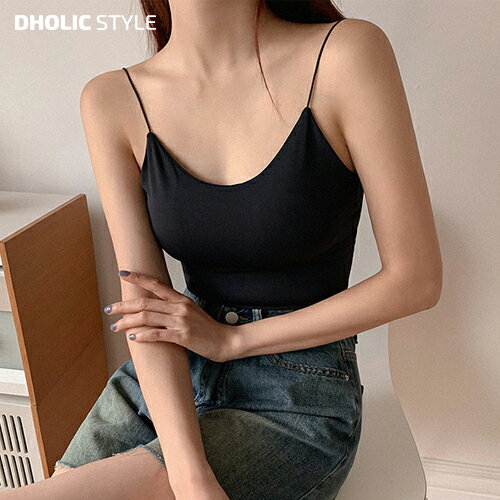 Uネッククロップドキャミソール・p557667 レディース 【uw】 韓国ファッション アンダーウェア カップ..