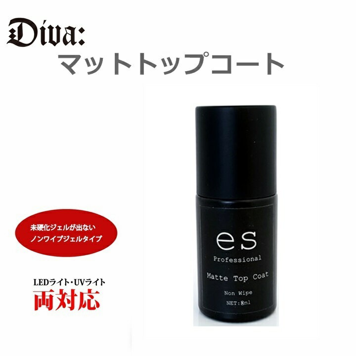 【メール便対応商品】マットトップコートジェル 8ml プロ仕様【ネイル ジェルネイル トップコート マット mat トップ トップジェル ポリッシュジェル ポリッシュ型ジェル セルフネイル クリア マット】