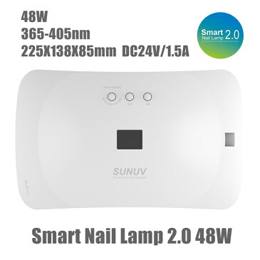 【高機能最新モデル】LEDUVライト48W 本体 センサー機能 カウントアップ機能付き UVライト LED対応の全ジェルが硬化可能!レジン液硬化対応 UVライトの代わりにおすすめ UVレジン ジェルネイル にも対応