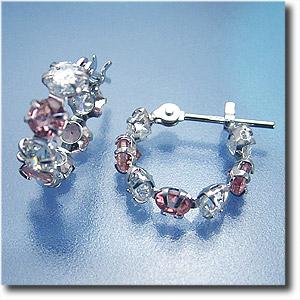 60%OFF！アウトレット ピアス キュービック＆ピンクトルマリン K14WG