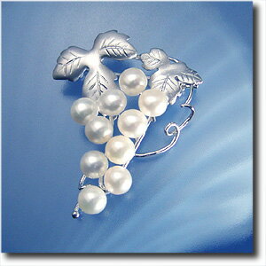  淡水真珠ブローチアウトレット ブローチ パール（淡水） シルバ...