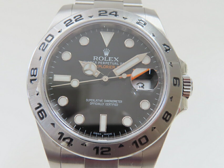 ロレックス ROLEX エクスプローラー2 216570 ブラック ランダム番 SS 自動巻き 【中古】 【送料無料】