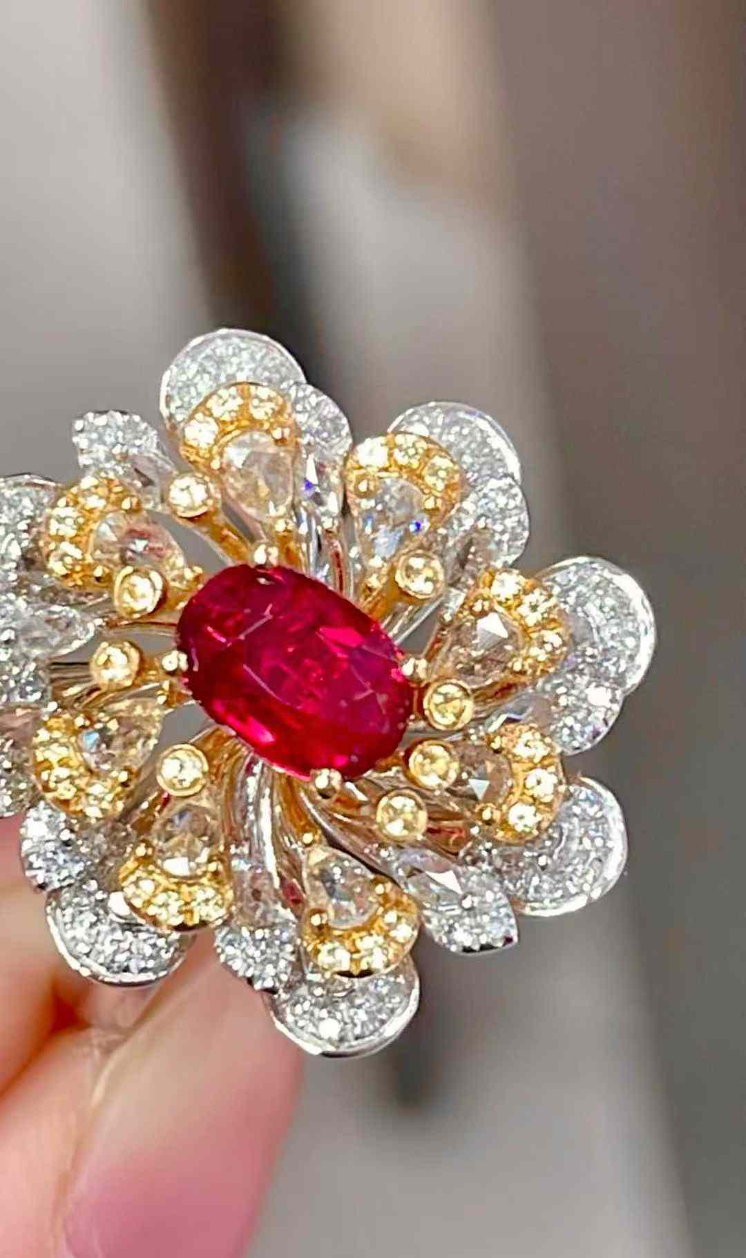 1.0ct 無処理 無焼 ノーヒートピジョンブラッドルビーリング 指輪