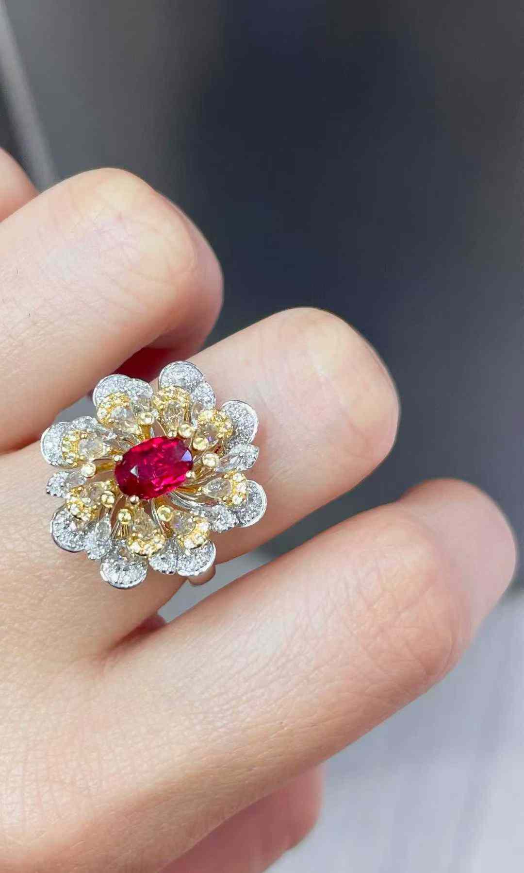 樂天商城 - 1.0ct 無処理 無焼 ノーヒートピジョンブラッドルビーリング 指輪