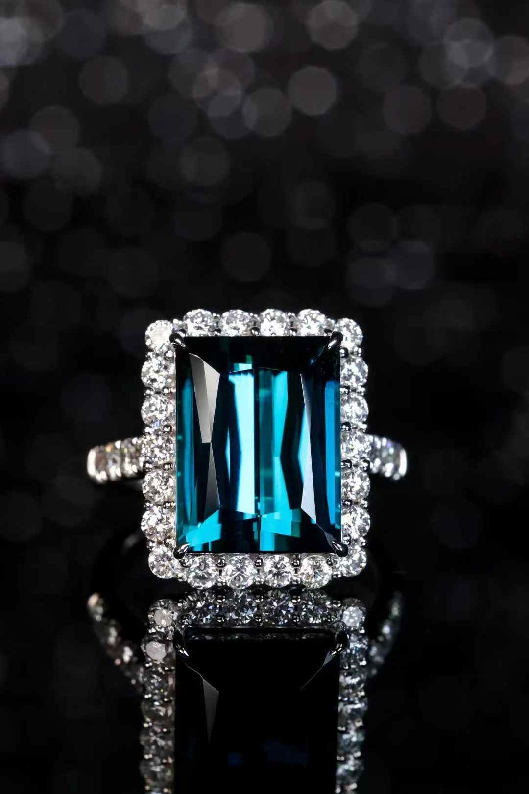 樂天商城 - 7.8ct極上のインディゴブルー 7.8ct ブルートルマリン リング 指輪