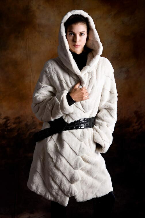 新作オーダーメイド毛皮 最高級【毛皮】SAGA ミンク(ホワイト)