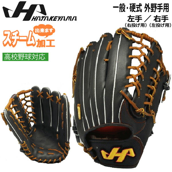 野球 グラブ グローブ 一般硬式 ハタケヤマ HATAKEYAMA V SERIES 外野手用 Vブラック