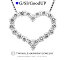 1.0ct K18 THJ「美」ハートネックレス D1.0ct ネックレス レディース ハート heart ゴールド 高品質SIクラス以上 18金 18k ダイヤモンド ホワイトゴールド ピンクゴールド ベネチアンチェーン あずき 45cm 誕生日 記念日 刻印 ギフト プレゼント