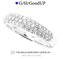 THJ期間限定5％OFF 0.5ct プラチナ900 THJ「美」パヴェリング D0.5ct パヴェ pave リング 高品質SIクラス以上 43石 Pt900 ファランジリング プレゼント 指輪