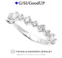 ダイヤモンド専門店THJ!! 0.3ct プラチナ900 THJ ヴィクトリアンエタニティ ピンキーリング D0.3ct ハーフエタニティ リング 高品質SIク...