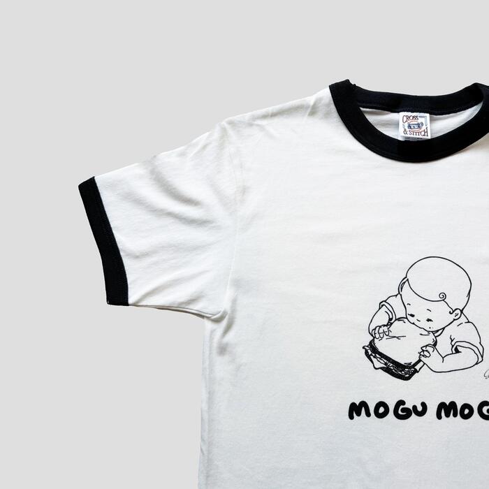 Rakuten - 【送料無料】もぐもぐリブTシャツ/オリジナルデザイン/プリントTシャツ/イラスト/かわいい/レトロ/おとなかわいい/男の子