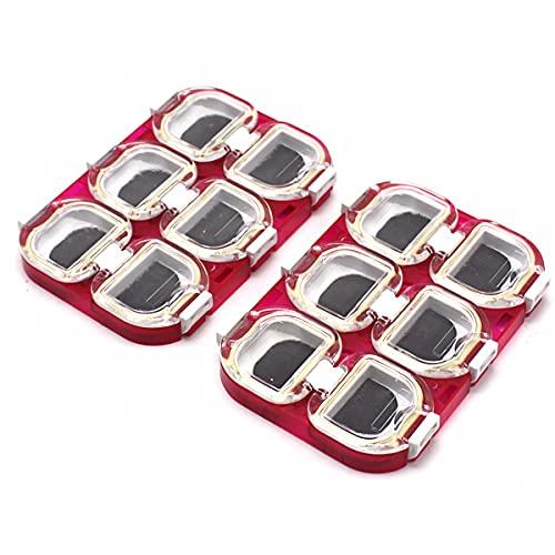 Wellvie フィッシングケース 防水ユニットケース マグネットシート 針収納 (レッド/2個セット) Wellvie フィッシングケース 防水ユニットケース マグネットシート 針収納 (レッド/2個セット)