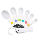 OXO 計量 スプーン 6種 スクレーパー付 食洗機 対応 ホワイト(3)