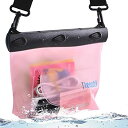 Mercs Tteoobl 防水バッグ 防水ケース プールバッグ Mサイズ ショルダーバッグ IPX8 海水浴 川遊び プール トラベル アウトドア 防災 必需品 ピンク(4)