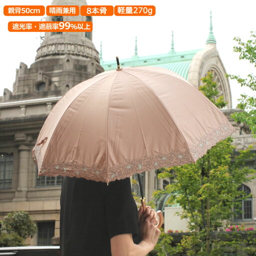 暑さ対策 日傘 晴雨兼用 長傘 ドーム型 バルーン おしゃれ 親骨50cm 8本骨 軽量 レディース レディス オーガンジー ローズ エンブロイダリー 暑さ対策 日傘 晴雨兼用 長傘 ドーム型 バルーン おしゃれ 親骨50cm 8本骨 軽量 レディース レディス オーガンジー ローズ エンブロイダリー