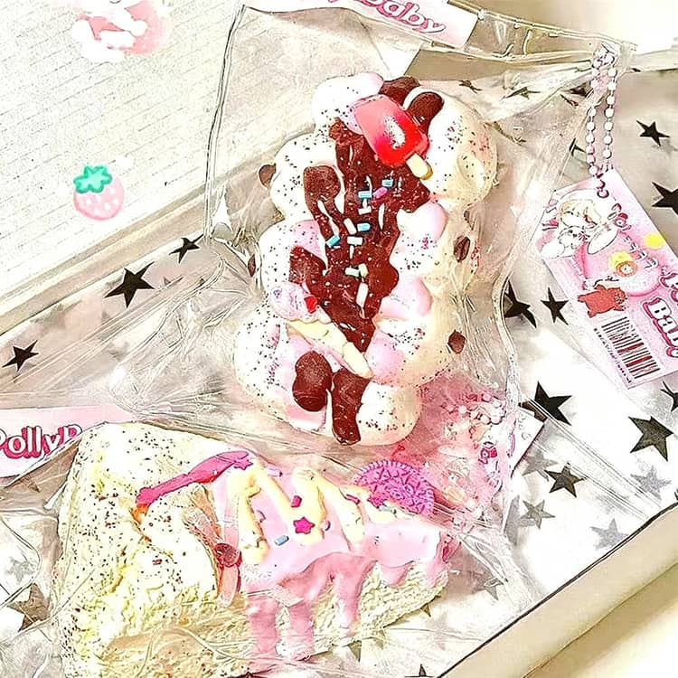 ケーキ 食べ物 水感 スクイーズボール 福袋 【6点/7点セット】 スクイーズケーキ かわいい お菓子 アイス 肉球 グッズ 低反発 ストレス解消 減圧 スイーツ 動物 スクイーズ 【6点/7点セット】 柔らかい スクイーズ ぷにぷに おもちゃ 触感 韓国 SNS Y2K 握って遊ぶ 子供 dianaselect-10002487 Diana Select 楽天市場店 サンプル画像2
