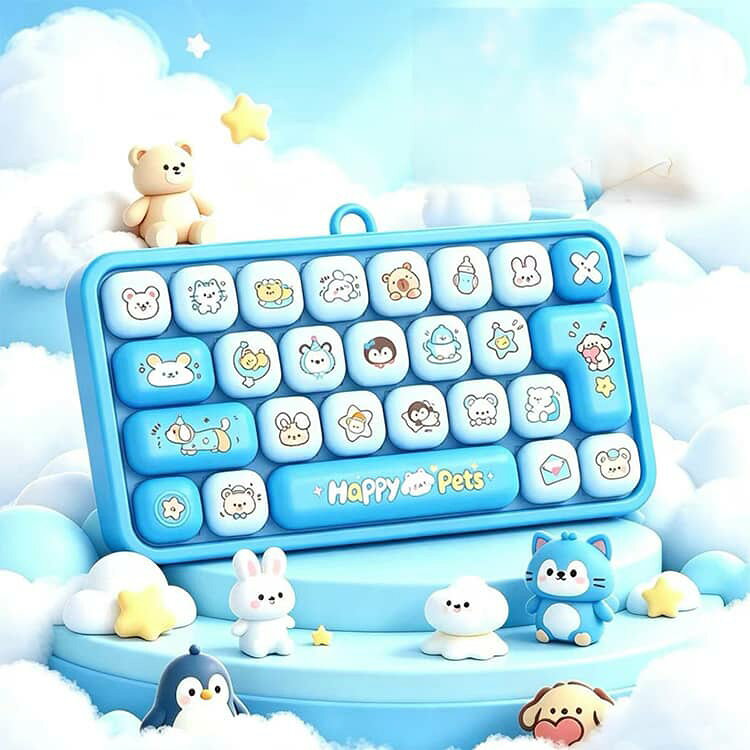 キーホルダー おもちゃ カチカチキーボード 本格的な打鍵音 ストレス解消 子供から大人まで スクイーズ 26キー 携帯便利 癒やしの反発おもちゃ キーボード 指のおもちゃ 暇つぶしグッズ プレゼント dianaselect-10006957 Diana Select 楽天市場店 サンプル画像3