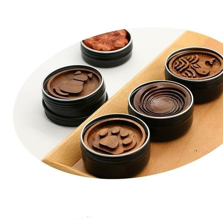 ケース付き アロマポット 車載 ポータブル 木製 アロマディフューザー アロマディ...