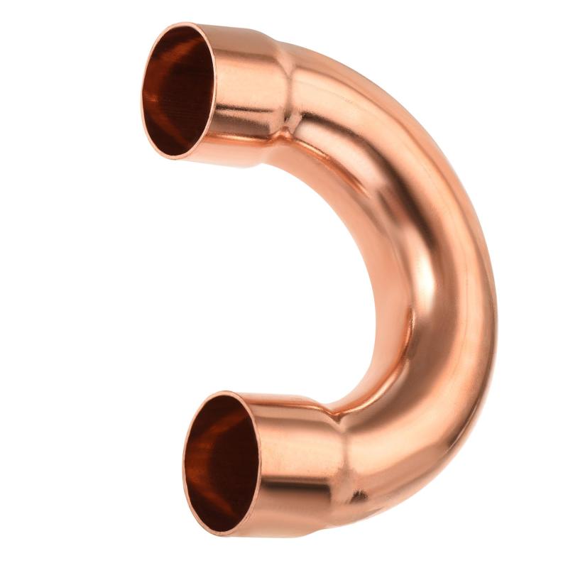 YOKIVE 1個U字形銅配管継手 配管180度エルボー銅管継手溶接ジョイントコネクタ HVAC エアコンに最適（1"内径）