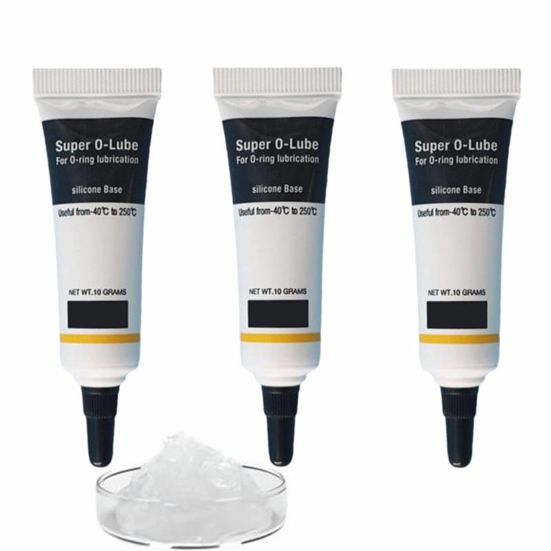 3PCS Oリング グリス シリコン 潤滑剤グリース 防水シリコーンタ 防水配管工シリコン蛇口 おもちゃや懐中電灯用シールグリース