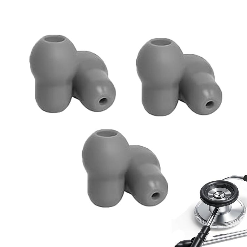 聴診器 イヤーチップ パーツ すべて聴診器サイズに対応 6個入り (3対) 聴診器用 イアーチップ ゴム製 ..