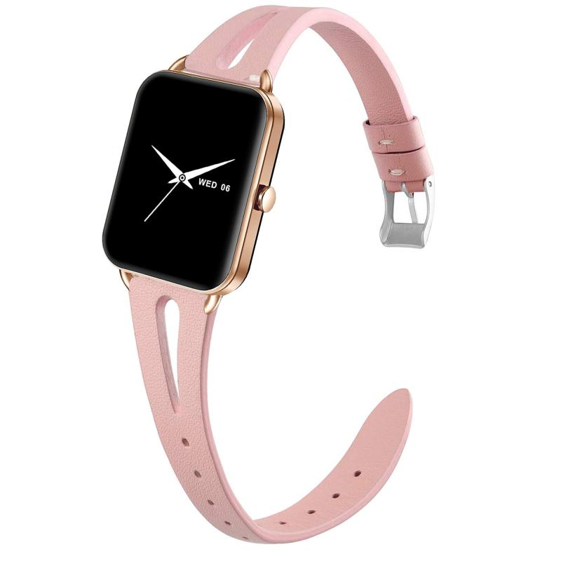 [Lamshaw] for MONOMAM スマートウォッチ交換バンド, 本革製レザーバンド 通気性 交換 レトロ ウォッチベルト MONOMAM Primo スマートウォッチ用