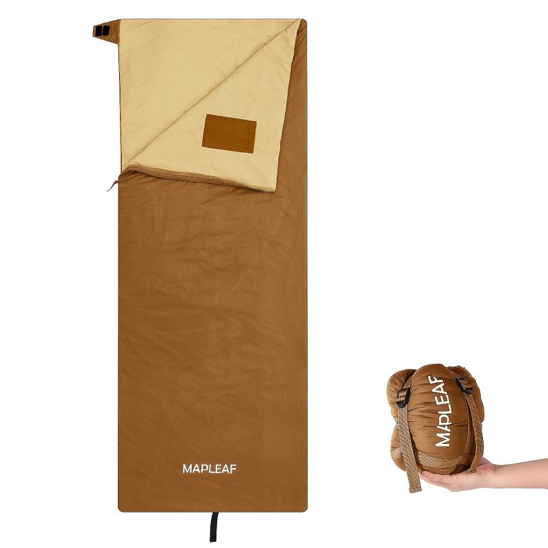 Mapleaf 寝袋 シュラフ 封筒型 連結可能 超軽量 コンパクト キャンプ アウトドア スリーピングバッグ ..