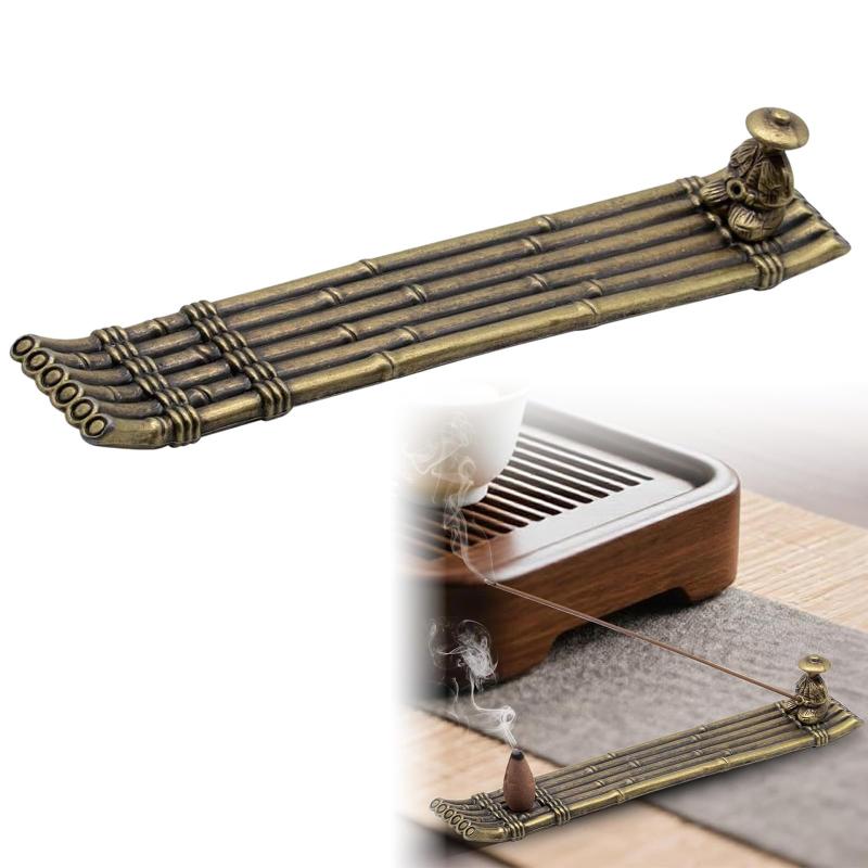 Sellerian お香立て お線香立て お香たて お香皿 ミニ 仏壇用香炉 斜め 釣り人 船 灰がこぼれない おし..