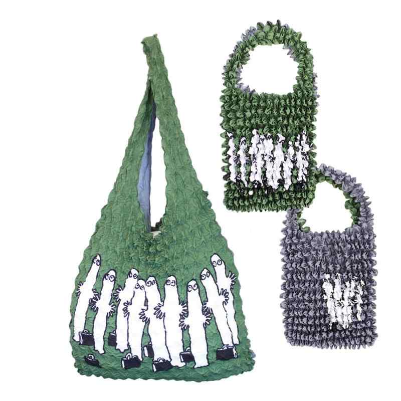 [京都きもの友禅] 絞りバッグ ムーミン エコバッグ Shibori Bag サブバッグ 軽量